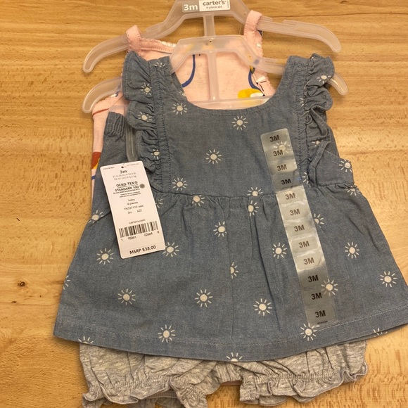 Carter's Other - Carters 4 piece girls infant set. Size 3 Months. NWT